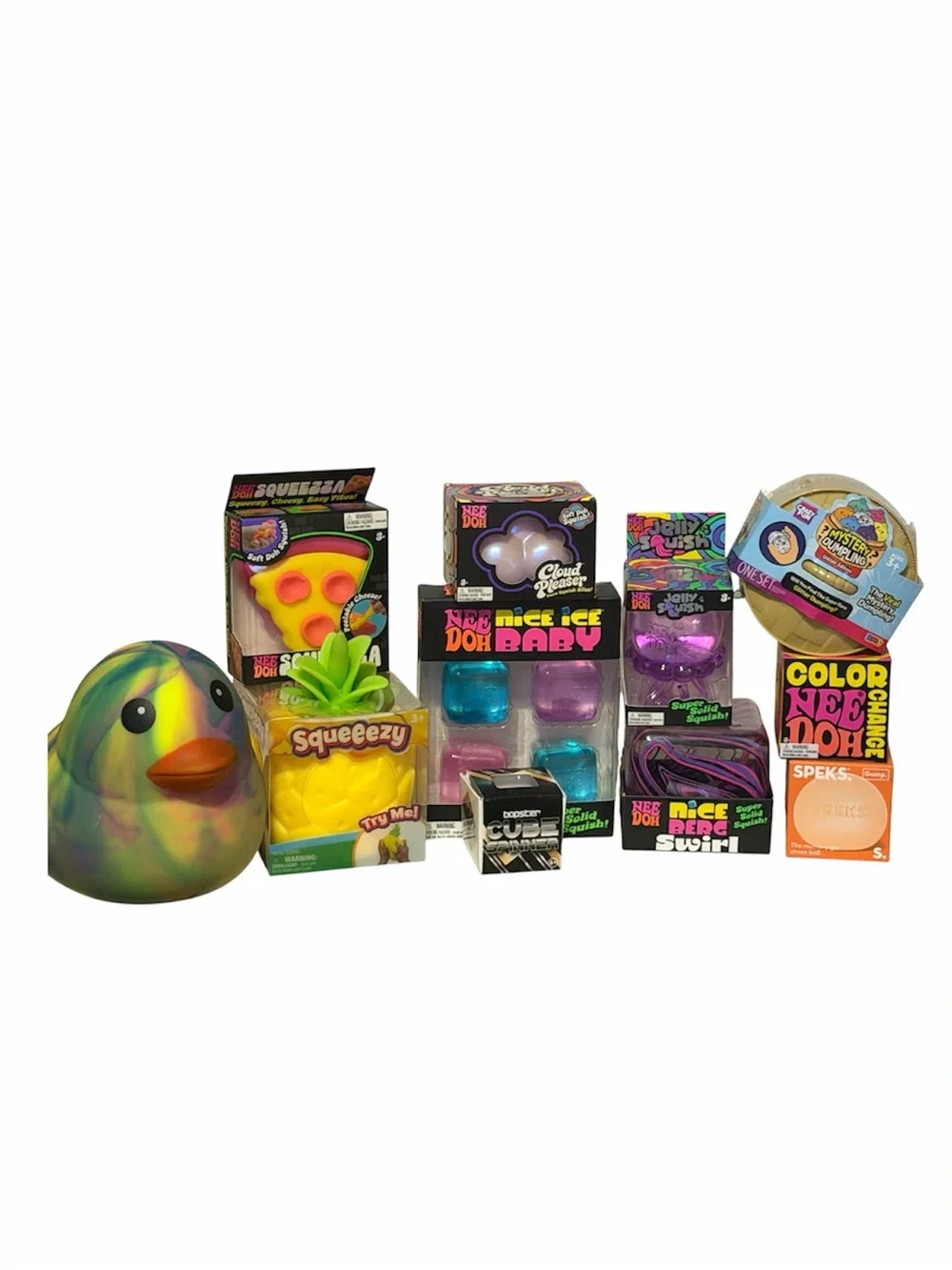 Authentic VIRAL Needoh's, & assortment of Squishy's Bundle/Lot of 11, NWT